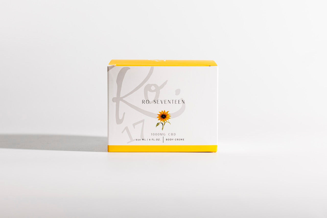 luxury hemp body cream with sunflower