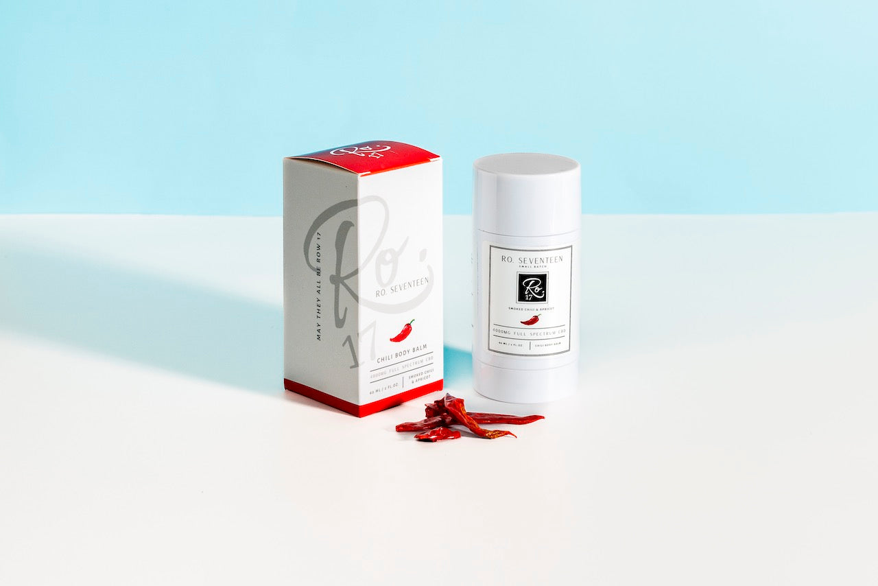 small batch chili hemp balm