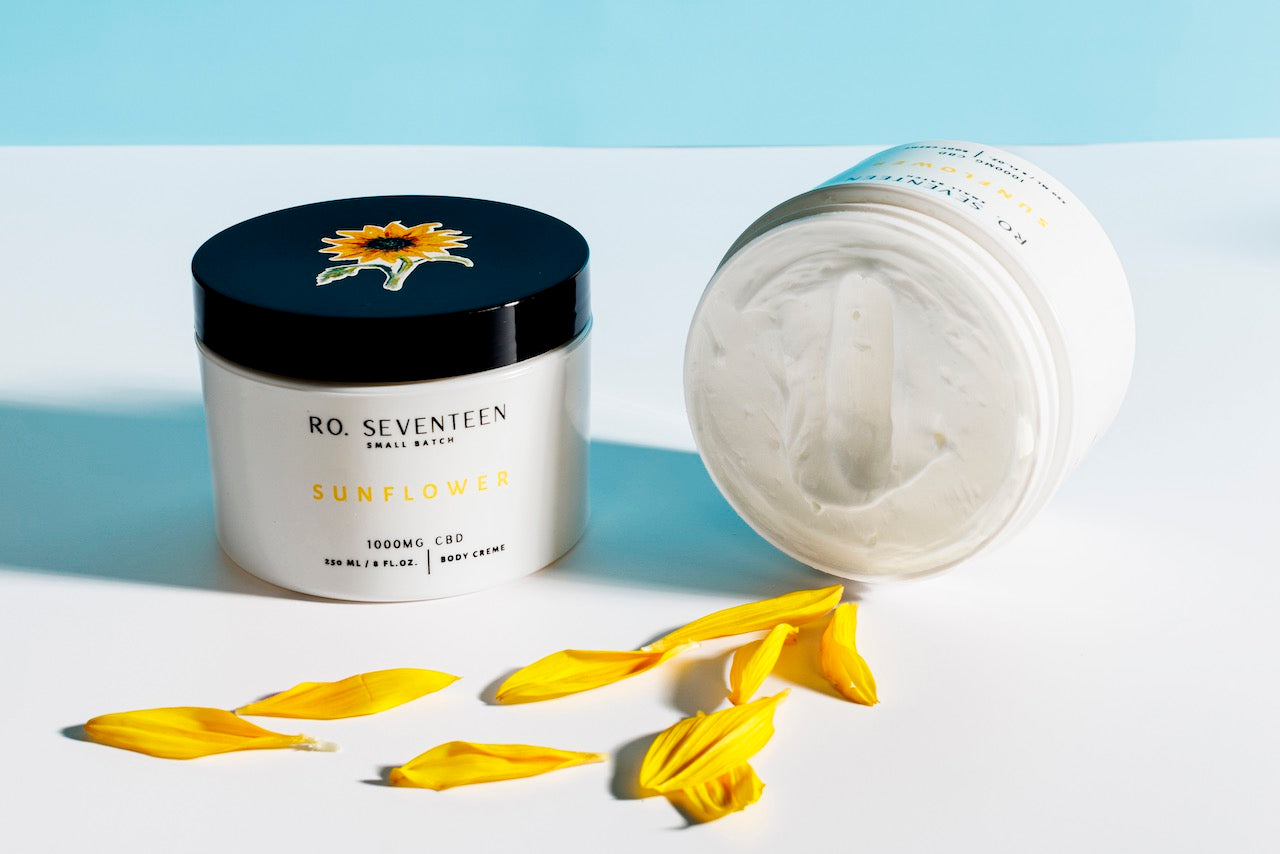 Ro. Seventeen Sunflower Body Crème jar